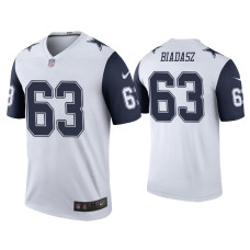 Men Dallas Cowboys #63 Color Rush Legend Tyler Biadasz White Jersey