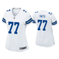 Women Dallas Cowboys #77 Tyron Smith White Game Jersey