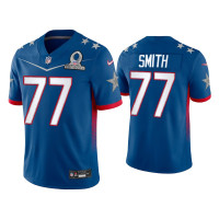 Men Dallas Cowboys #77 Tyron Smith 2022 NFC Pro Bowl Royal Game Jersey