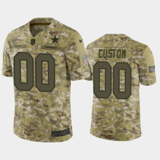 Men Dallas Cowboys #00 Custom Nike Salute to Service Limited Jersey - Camo