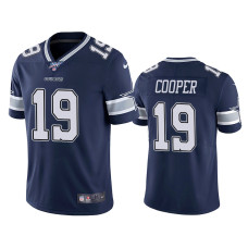 Men Dallas Cowboys #19 Amari Cooper 100th Season Navy Vapor Limited Jersey