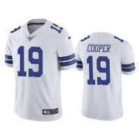 Men Dallas Cowboys #19 Amari Cooper 100th Season White Vapor Limited Jersey