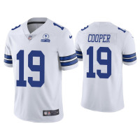 Men Dallas Cowboys #19 60th Anniversary Amari Cooper White Limited Jersey