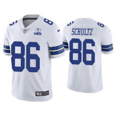 Men Dallas Cowboys #86 60th Anniversary Dalton Schultz White Limited Jersey