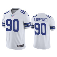 Men Dallas Cowboys #90 Demarcus Lawrence 100th Season White Vapor Limited Jersey