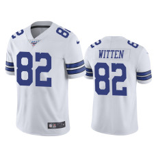 Men Dallas Cowboys #82 Jason Witten 100th Season White Vapor Limited Jersey