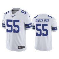 Men Dallas Cowboys #55 Leighton Vander Esch 100th Season White Vapor Limited Jersey