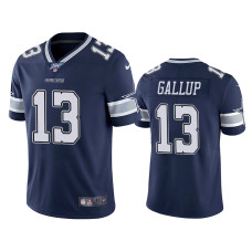 Men Dallas Cowboys #13 Michael Gallup 100th Season Navy Vapor Limited Jersey