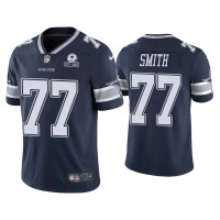 Men Dallas Cowboys #77 60th Anniversary Tyron Smith Navy Limited Jersey