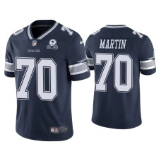 Men Dallas Cowboys #70 60th Anniversary Zack Martin Navy Limited Jersey