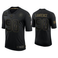 Men Dallas Cowboys #90 DeMarcus Lawrence Black 2020 Salute to Service Limited Jersey