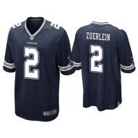 Men Dallas Cowboys #2 Greg Zuerlein Navy Game Jersey