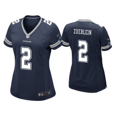 Women Dallas Cowboys #2 Greg Zuerlein Navy Game Jersey