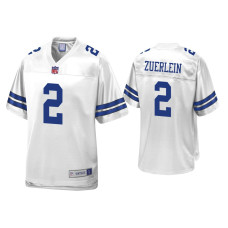 Men Dallas Cowboys #2 Greg Zuerlein White Pro Line Jersey