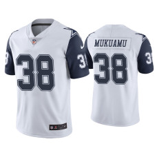 Men Dallas Cowboys #38 Color Rush Limited Israel Mukuamu White Jersey