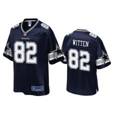 Men Dallas Cowboys #82 Jason Witten Navy Pro Line Jersey