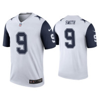 Men Dallas Cowboys #9 Color Rush Legend Jaylon Smith White Jersey