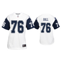 Youth Dallas Cowboys #76 Josh Ball White Color Rush Game Jersey