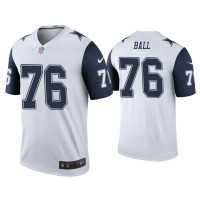 Men Dallas Cowboys #76 Color Rush Legend Josh Ball White Jersey