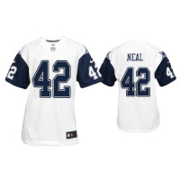 Youth Dallas Cowboys #42 Keanu Neal White Color Rush Game Jersey