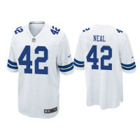 Men Dallas Cowboys #42 Keanu Neal White Game Jersey