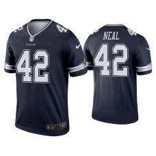 Men Dallas Cowboys #42 Keanu Neal Navy Legend Jersey