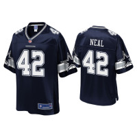 Men Dallas Cowboys #42 Keanu Neal Navy Pro Line Jersey