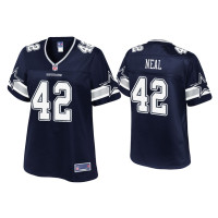 Women Dallas Cowboys #42 Keanu Neal Navy Pro Line Jersey