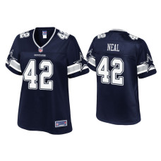 Women Dallas Cowboys #42 Keanu Neal Navy Pro Line Jersey