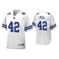 Men Dallas Cowboys #42 Keanu Neal White Pro Line Jersey