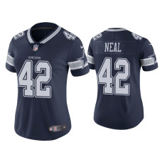 Women Dallas Cowboys #42 Vapor Limited Keanu Neal Navy Jersey