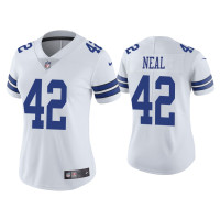 Women Dallas Cowboys #42 Vapor Limited Keanu Neal White Jersey