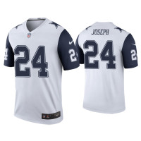 Men Dallas Cowboys #24 Color Rush Legend Kelvin Joseph White Jersey