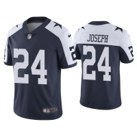 Men Dallas Cowboys #24 Kelvin Joseph Vapor Limited Navy Jersey