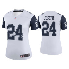 Women Dallas Cowboys #24 Color Rush Legend Kelvin Joseph White Jersey