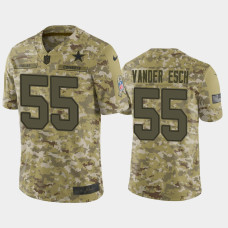 Men Dallas Cowboys #55 Leighton Vander Esch Nike Salute to Service Jersey - Camo