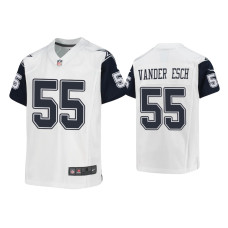 Youth Dallas Cowboys #55 Leighton Vander Esch White Alternate Game Jersey