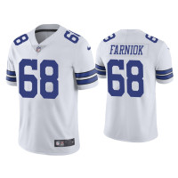 Men Dallas Cowboys #68 Matt Farniok Vapor Limited White Jersey