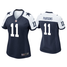 Women Dallas Cowboys #11 Micah Parsons Navy Alternate Game Jersey