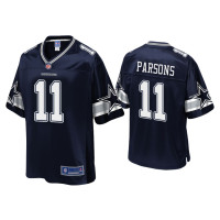 Men Dallas Cowboys #11 Micah Parsons Navy Pro Line Jersey