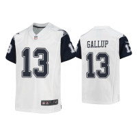 Youth Dallas Cowboys #13 Michael Gallup White Alternate Game Jersey