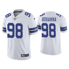 Men Dallas Cowboys #98 Quinton Bohanna Vapor Limited White Jersey