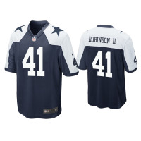 Men Dallas Cowboys #41 Reggie Robinson II Navy Alternate Game Jersey