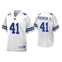 Men Dallas Cowboys #41 Reggie Robinson II White Pro Line Jersey