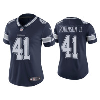 Women Dallas Cowboys #41 Vapor Limited Reggie Robinson II Navy Jersey