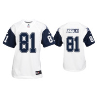 Youth Dallas Cowboys #81 Simi Fehoko White Color Rush Game Jersey