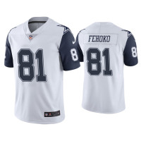 Men Dallas Cowboys #81 Color Rush Limited Simi Fehoko White Jersey