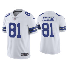 Men Dallas Cowboys #81 Simi Fehoko Vapor Limited White Jersey