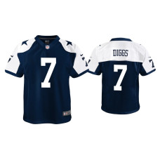 Youth Dallas Cowboys #7 Trevon Diggs Navy Alternate Game Jersey