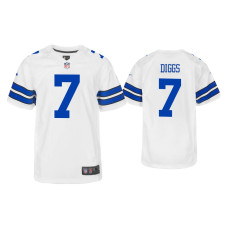 Youth Dallas Cowboys #7 Trevon Diggs White Game Jersey